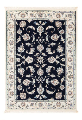 Tapis persan - Nain - Premium - 118 x 81 cm - bleu foncé