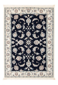 Tapis persan - Nain - Premium - 118 x 81 cm - bleu foncé