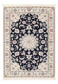 Tapis persan - Nain - Premium - 120 x 81 cm - bleu foncé