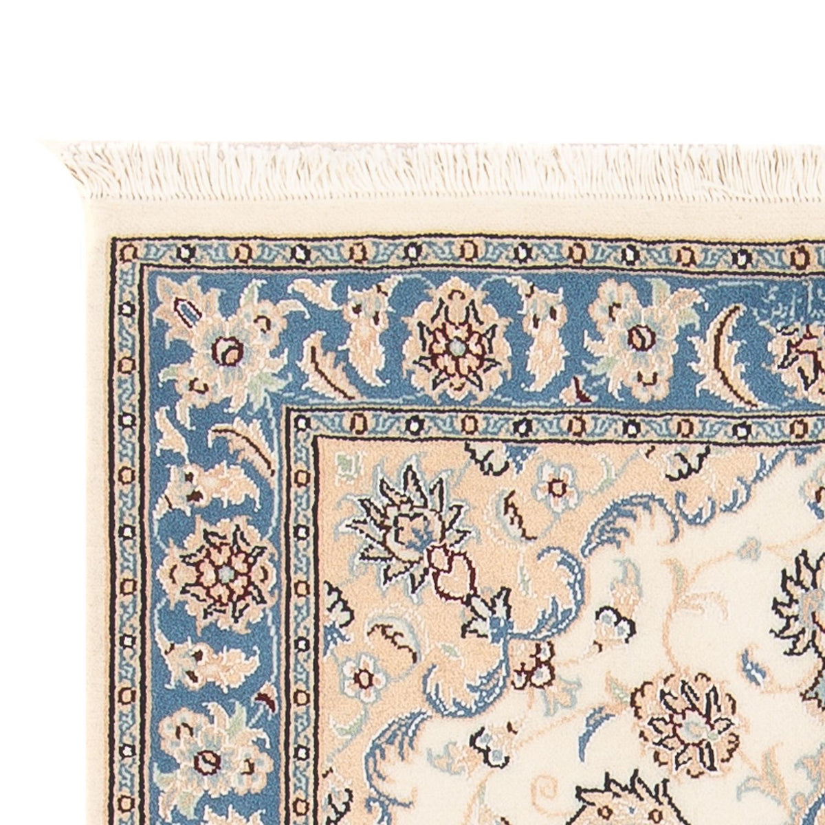 Tapis persan - Nain - Premium - 122 x 82 cm - crème