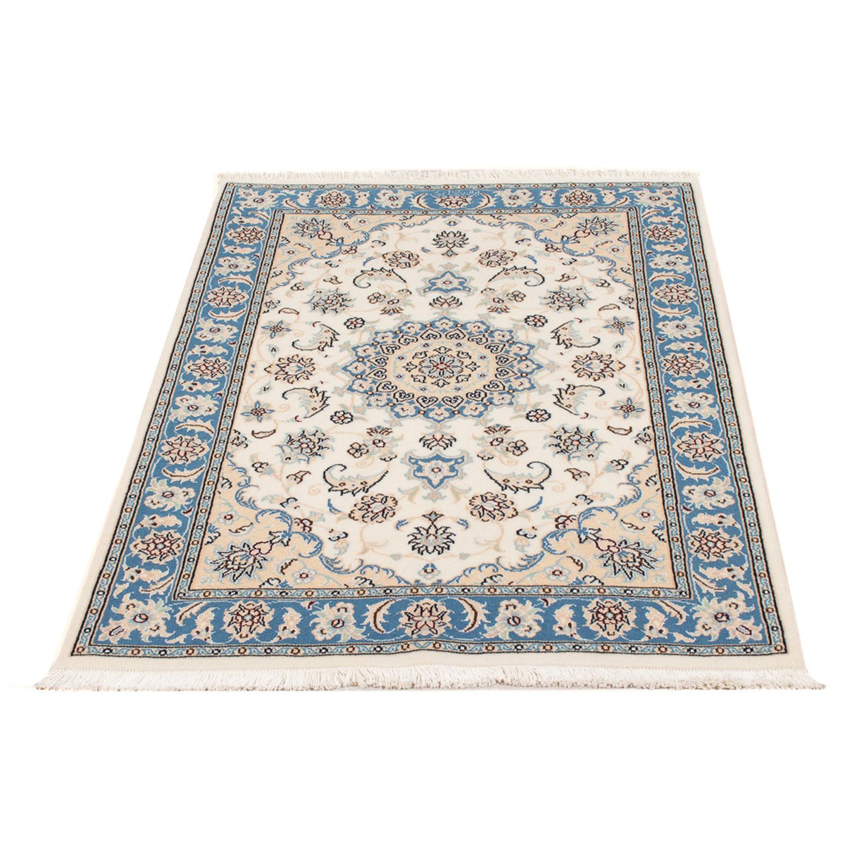 Tapis persan - Nain - Premium - 122 x 82 cm - crème