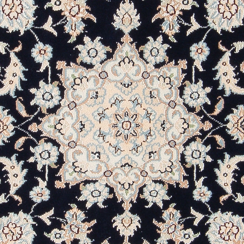 Tapis persan - Nain - Premium - 120 x 80 cm - bleu foncé