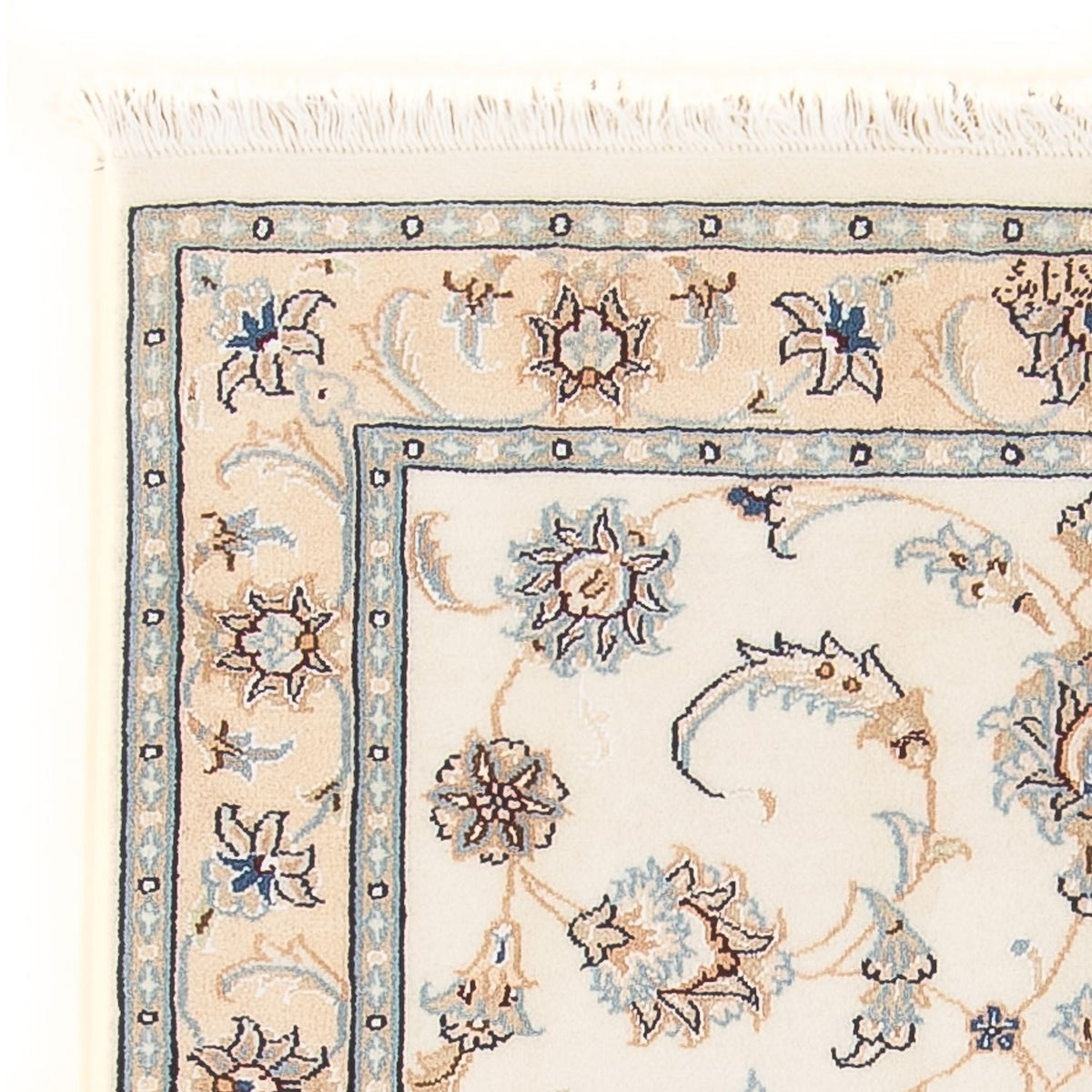 Tapis persan - Nain - Premium - 115 x 81 cm - crème