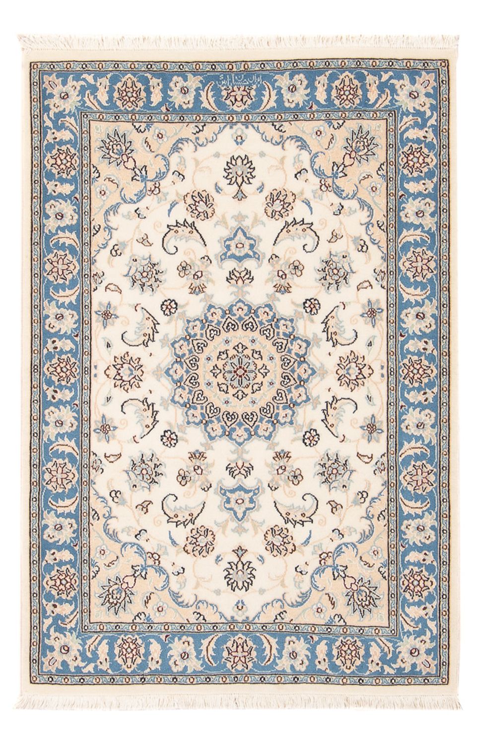 Tapis persan - Nain - Premium - 120 x 81 cm - crème