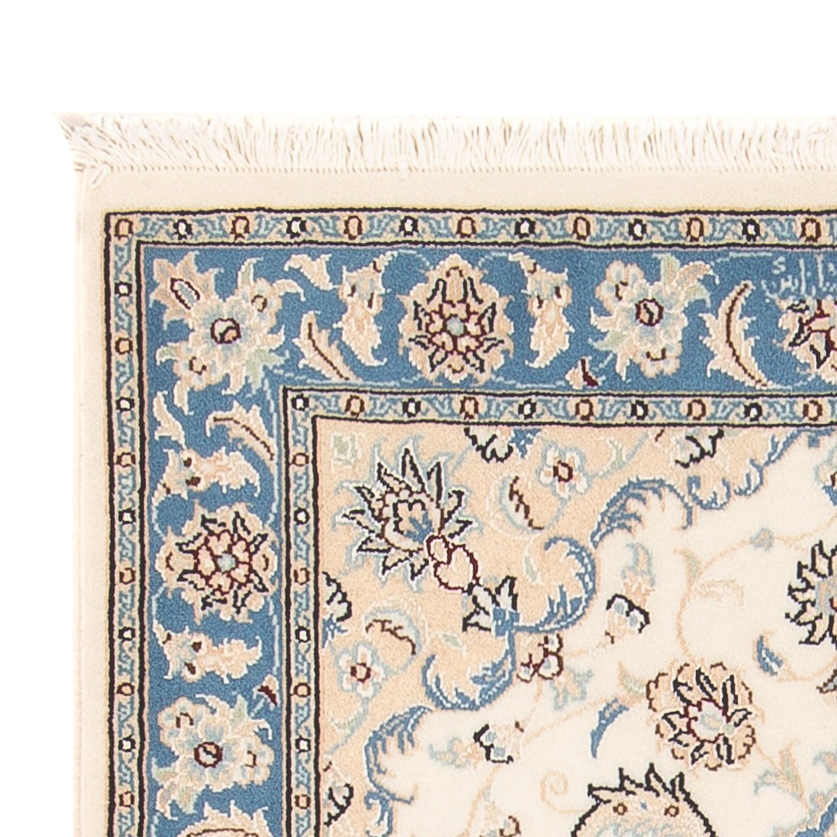 Tapis persan - Nain - Premium - 120 x 81 cm - crème