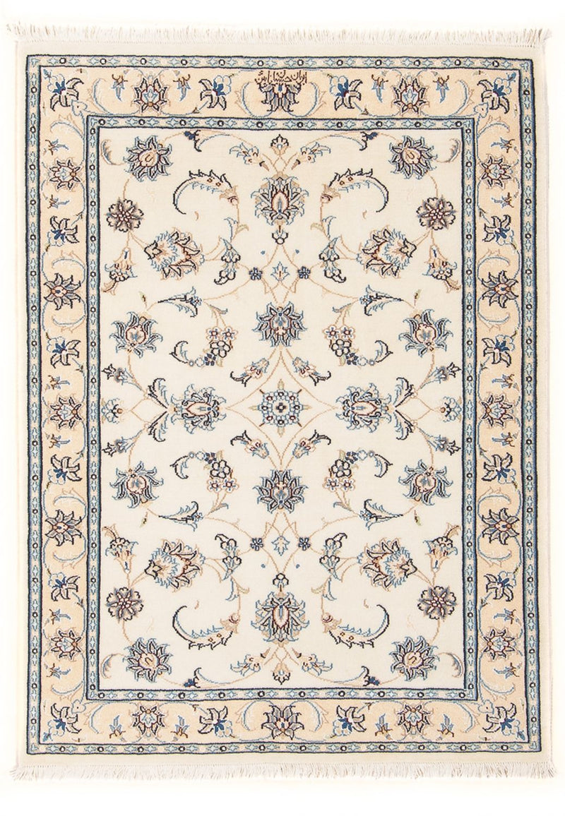 Tapis persan - Nain - Premium - 120 x 81 cm - crème