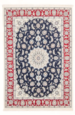 Tapis persan - Nain - Royal - 178 x 120 cm - bleu foncé