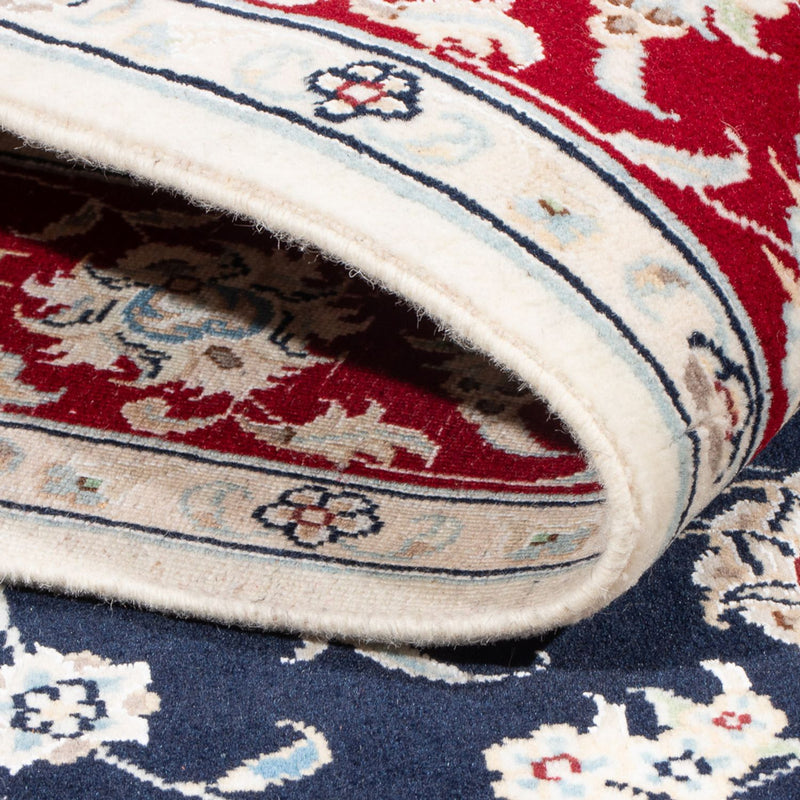 Tapis persan - Nain - Royal - 178 x 120 cm - bleu foncé