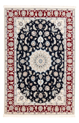 Tapis persan - Nain - Premium - 180 x 118 cm - bleu foncé