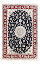 Tapis persan - Nain - Premium - 180 x 118 cm - bleu foncé