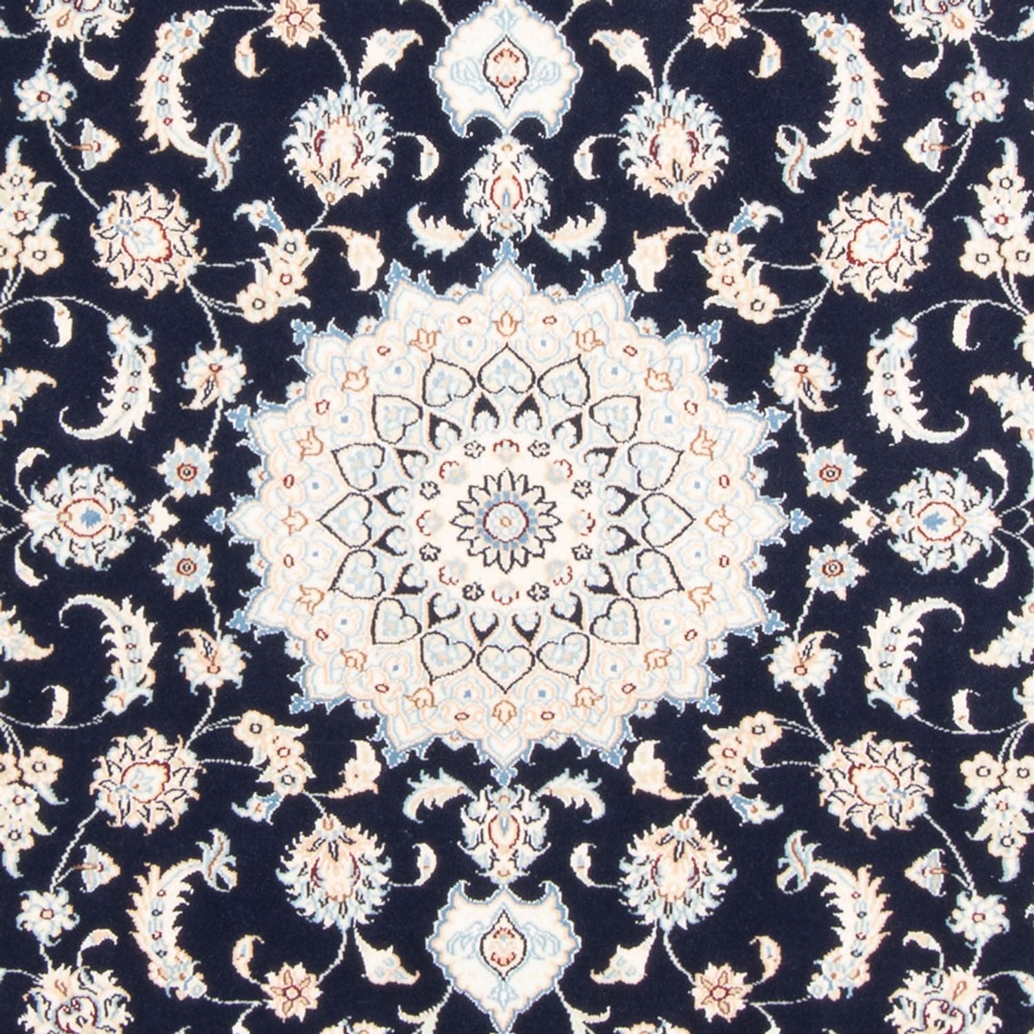Tapis persan - Nain - Royal - 165 x 120 cm - bleu foncé