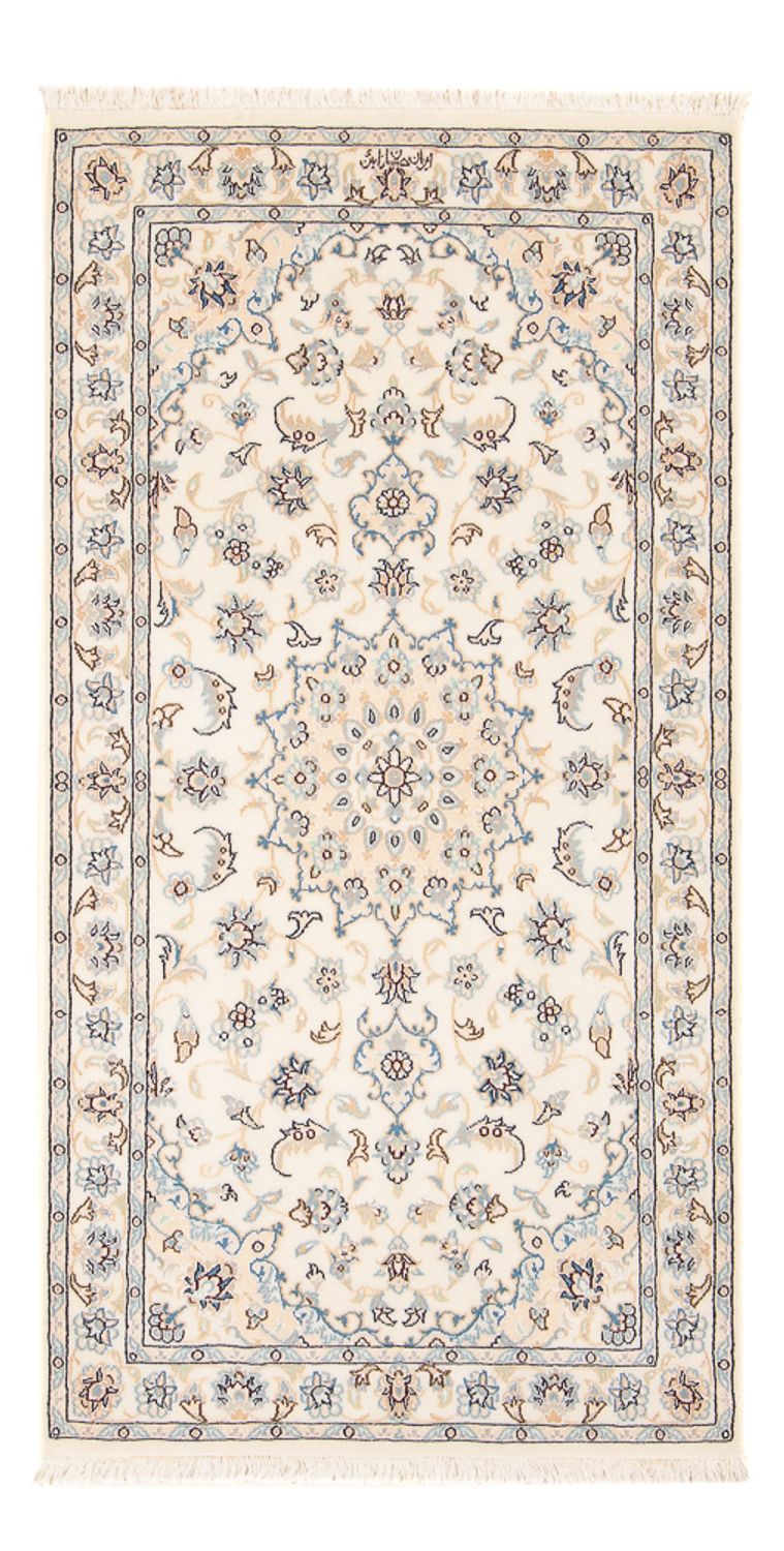 Tapis persan - Nain - Premium - 140 x 74 cm - crème