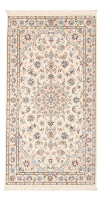 Tapis persan - Nain - Premium - 141 x 75 cm - crème