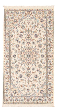 Tapis persan - Nain - Premium - 141 x 75 cm - crème