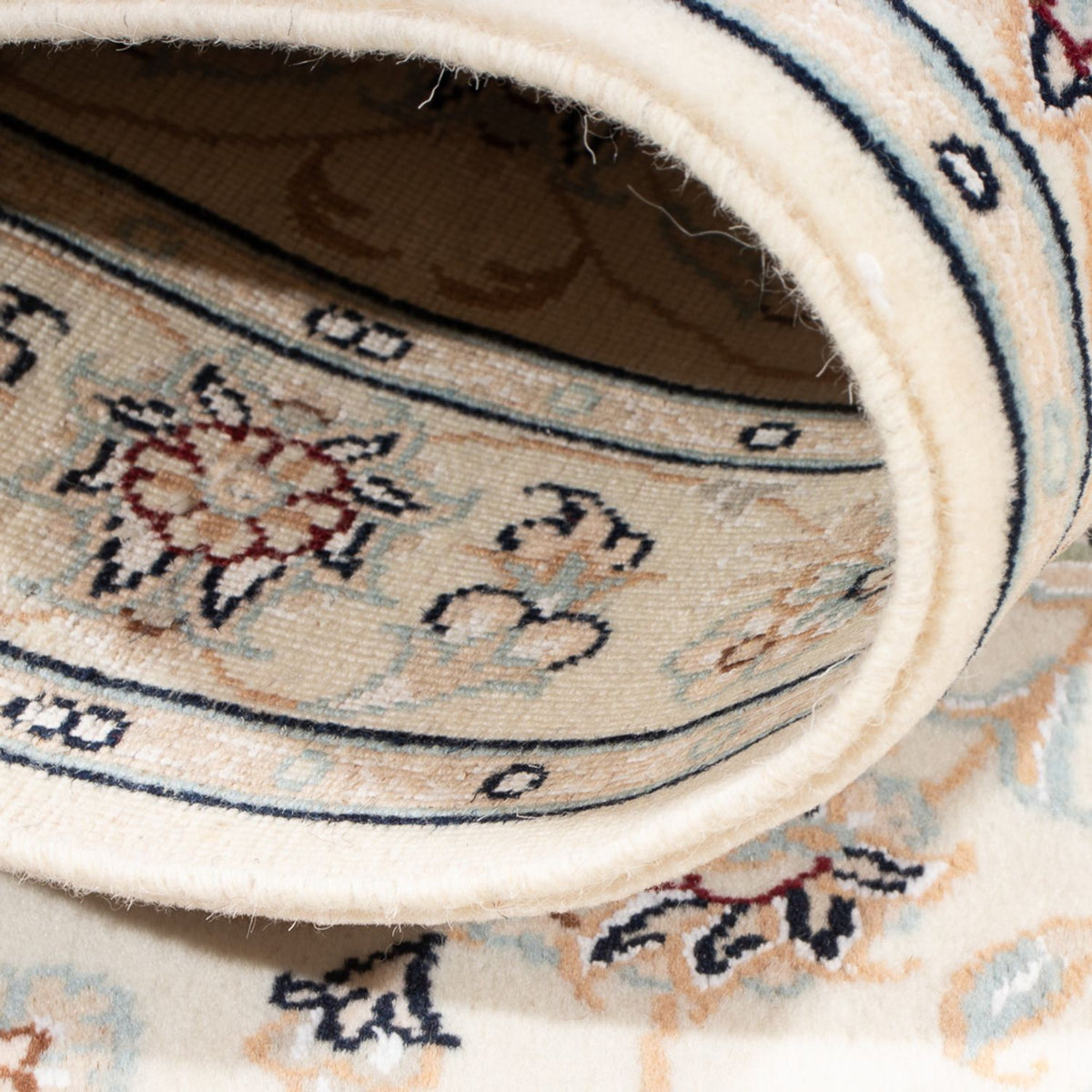 Tapis persan - Nain - Premium - 118 x 80 cm - crème