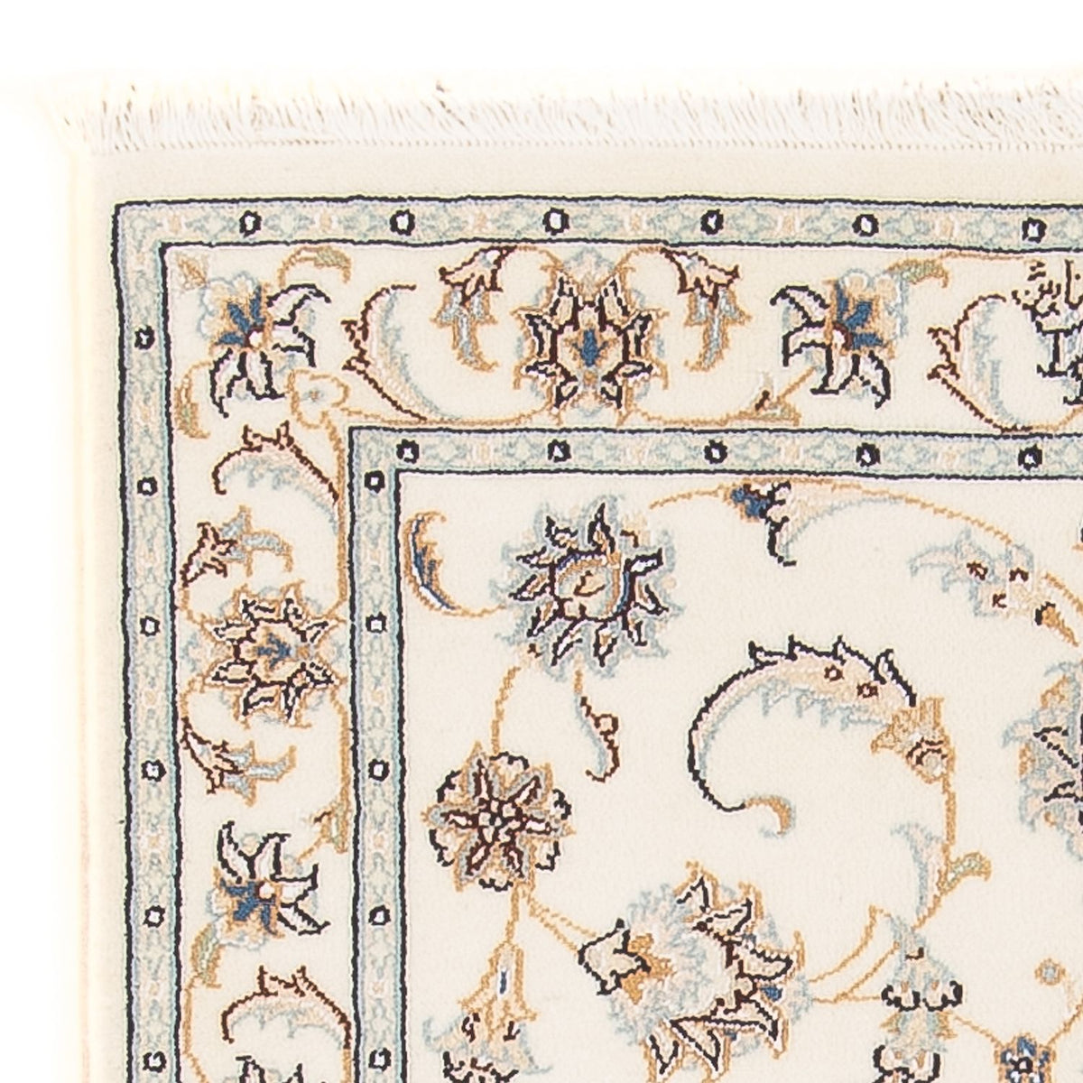 Tapis persan - Nain - Premium - 118 x 80 cm - crème