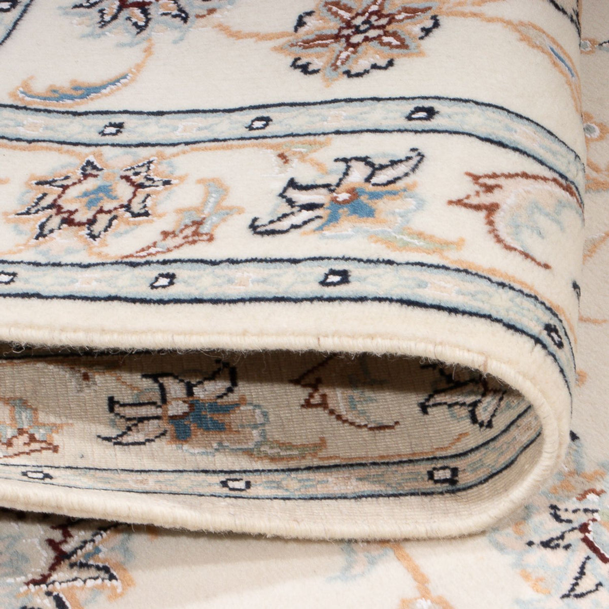 Tapis persan - Nain - Premium - 118 x 80 cm - crème