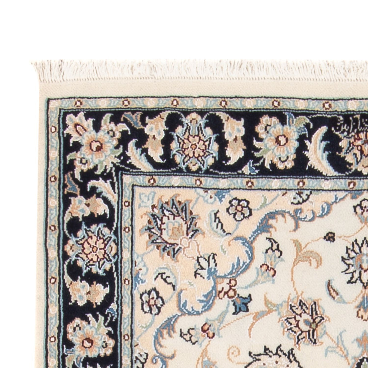 Tapis persan - Nain - Premium - 120 x 82 cm - crème