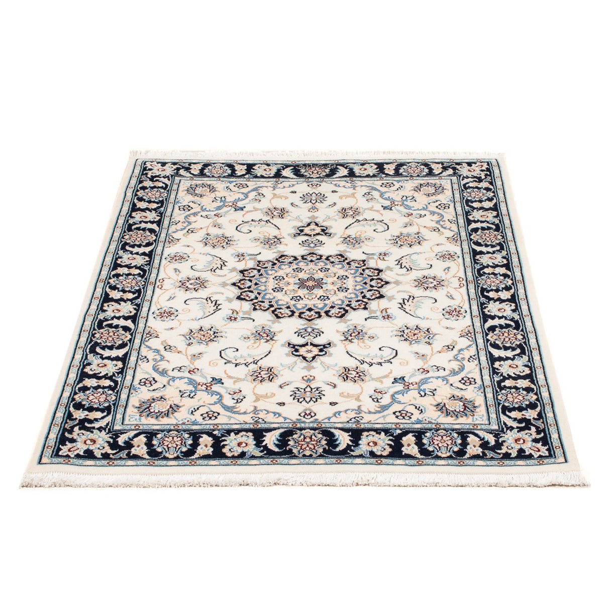 Tapis persan - Nain - Premium - 120 x 82 cm - crème