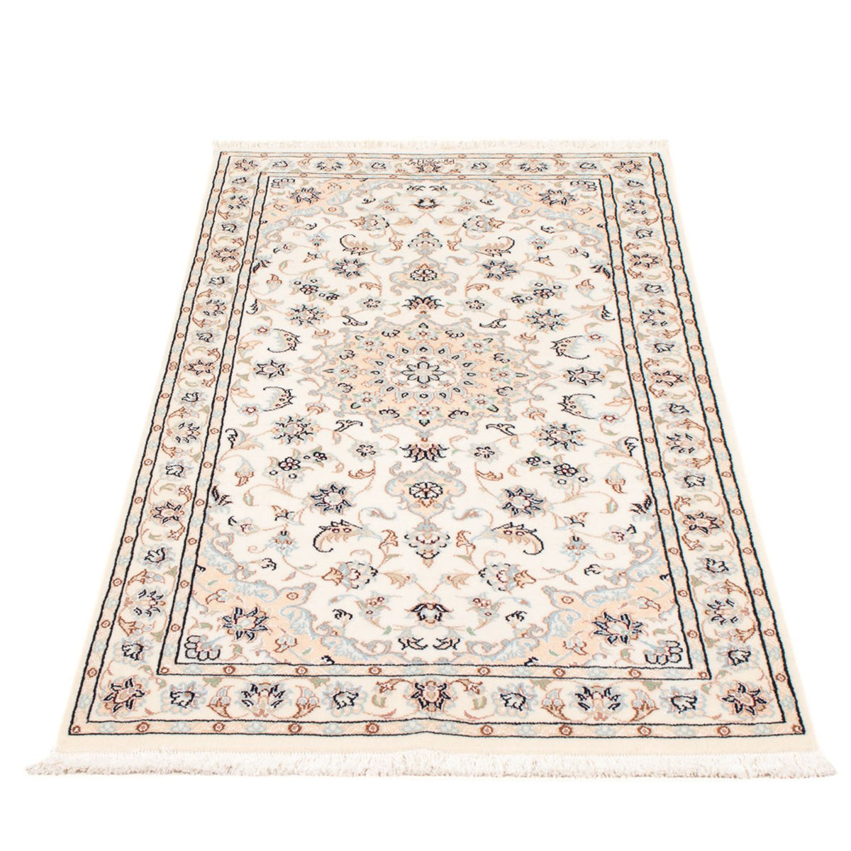 Tapis persan - Nain - Premium - 136 x 75 cm - crème