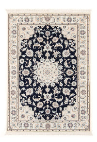 Tapis persan - Nain - Premium - 118 x 80 cm - bleu foncé