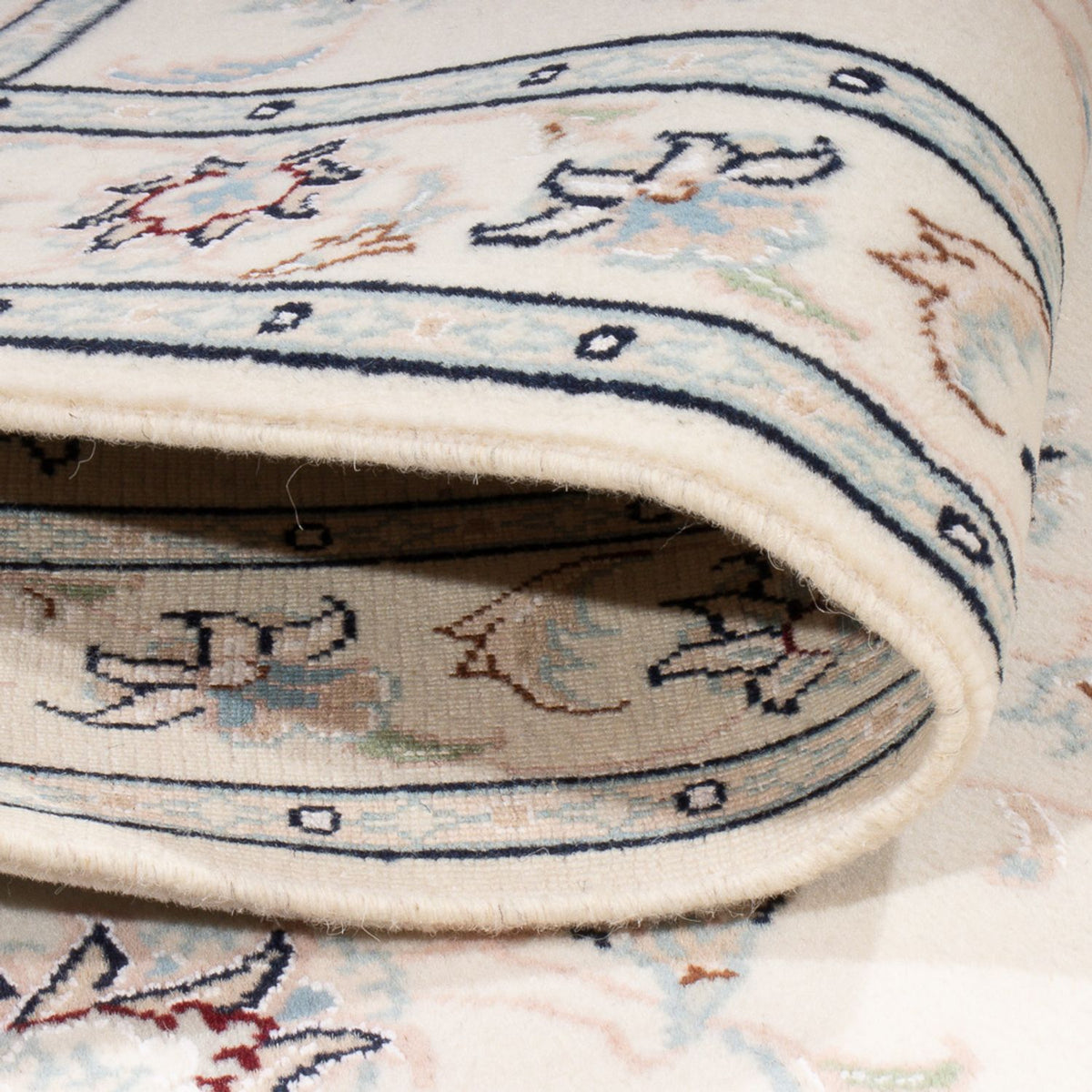 Tapis persan - Nain - Premium - 120 x 80 cm - crème