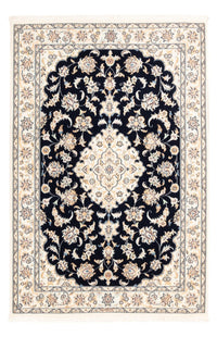 Tapis persan - Nain - Premium - 158 x 109 cm - bleu foncé