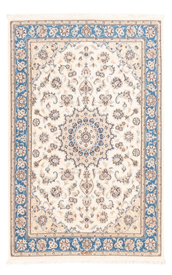 Tapis persan - Nain - Premium - 155 x 104 cm - crème