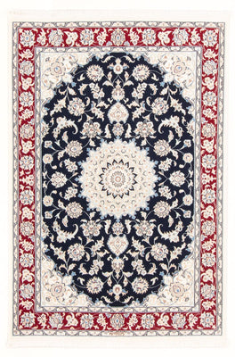 Tapis persan - Nain - Royal - 158 x 108 cm - bleu foncé