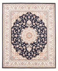 Tapis persan - Tabriz - Royal - 250 x 200 cm - bleu foncé