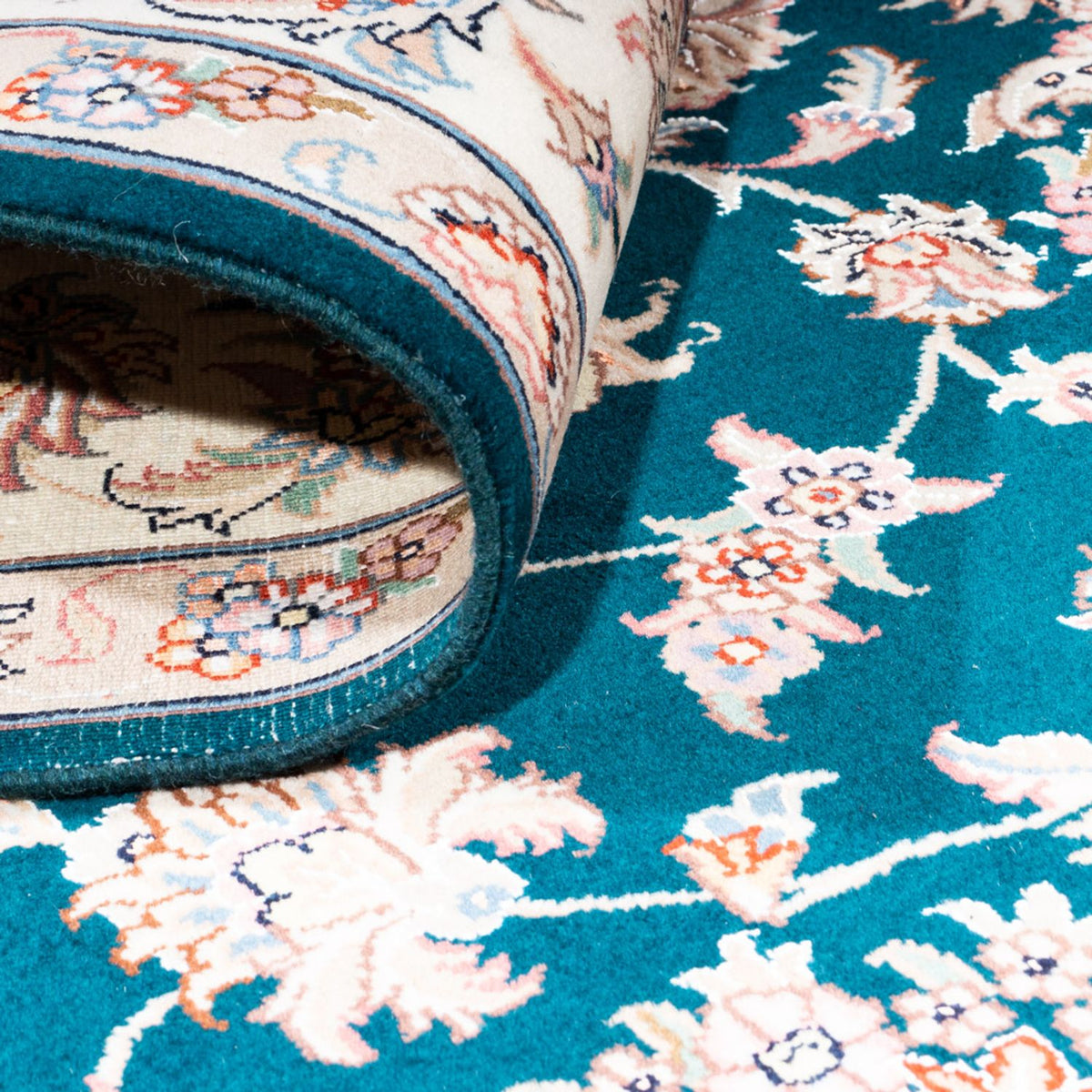 Tapis persan - Tabriz - Royal - 235 x 168 cm - vert foncé