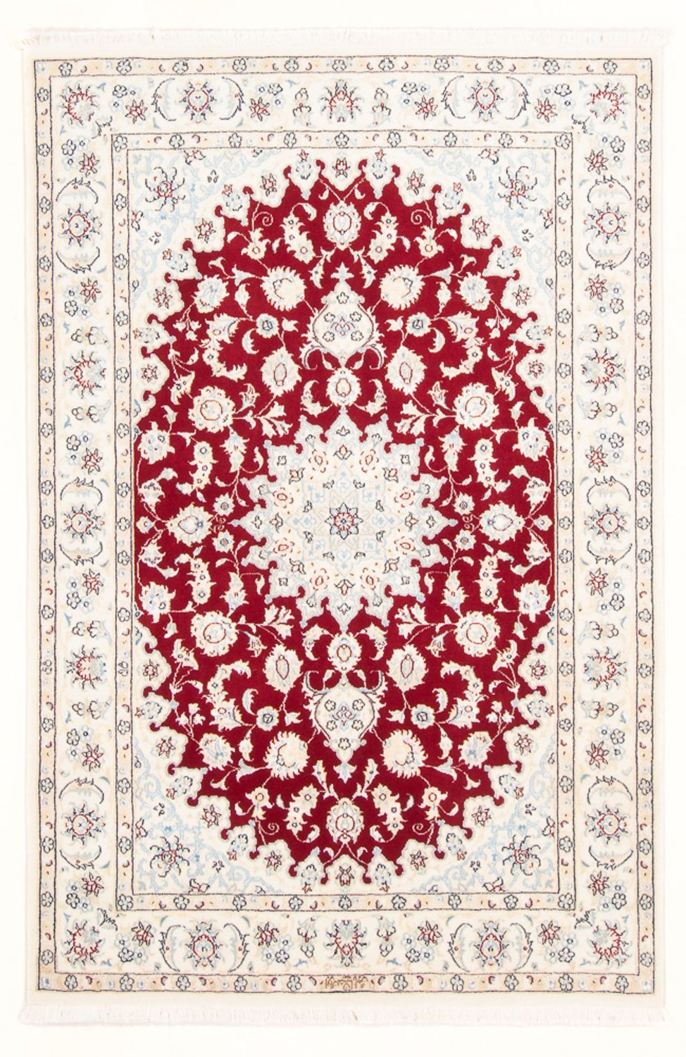 Tapis persan - Nain - Royal - 175 x 117 cm - rouge