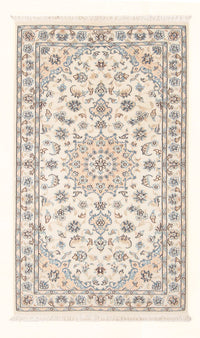 Tapis persan - Nain - Premium - 134 x 75 cm - crème