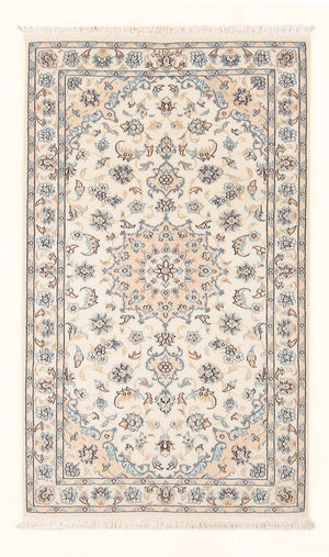 Tapis persan - Nain - Premium - 134 x 75 cm - crème