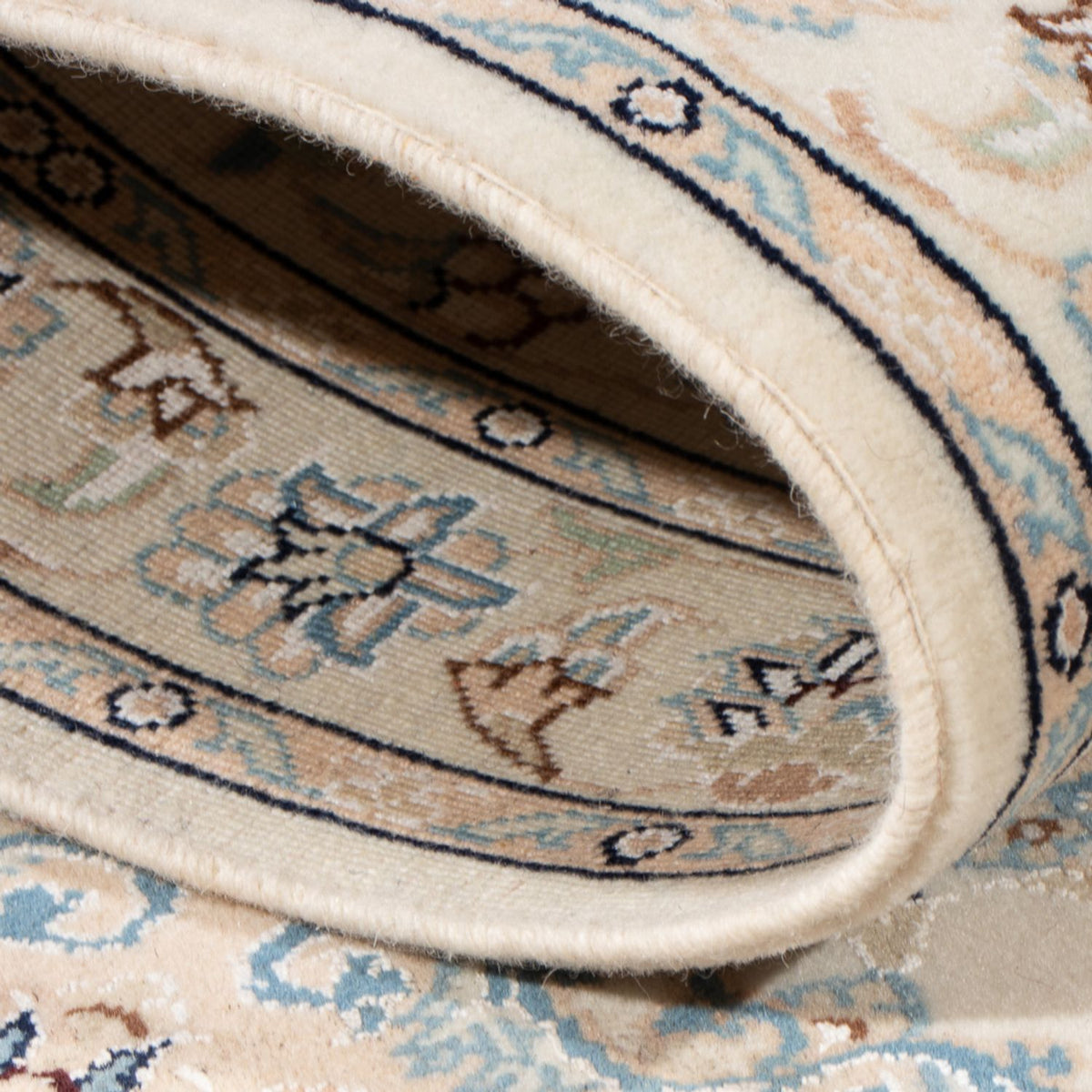 Tapis persan - Nain - Premium - 134 x 75 cm - crème