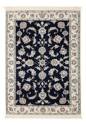 Tapis persan - Nain - Premium - 116 x 80 cm - bleu foncé