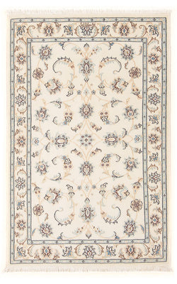Tapis persan - Nain - Premium - 122 x 80 cm - crème