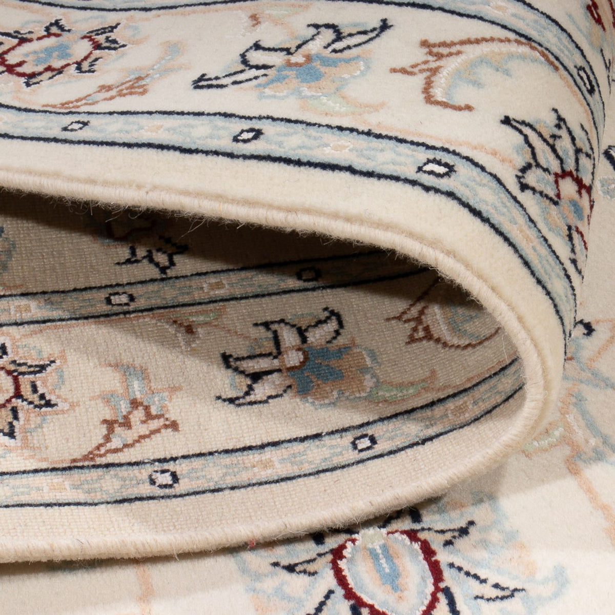 Tapis persan - Nain - Premium - 122 x 80 cm - crème