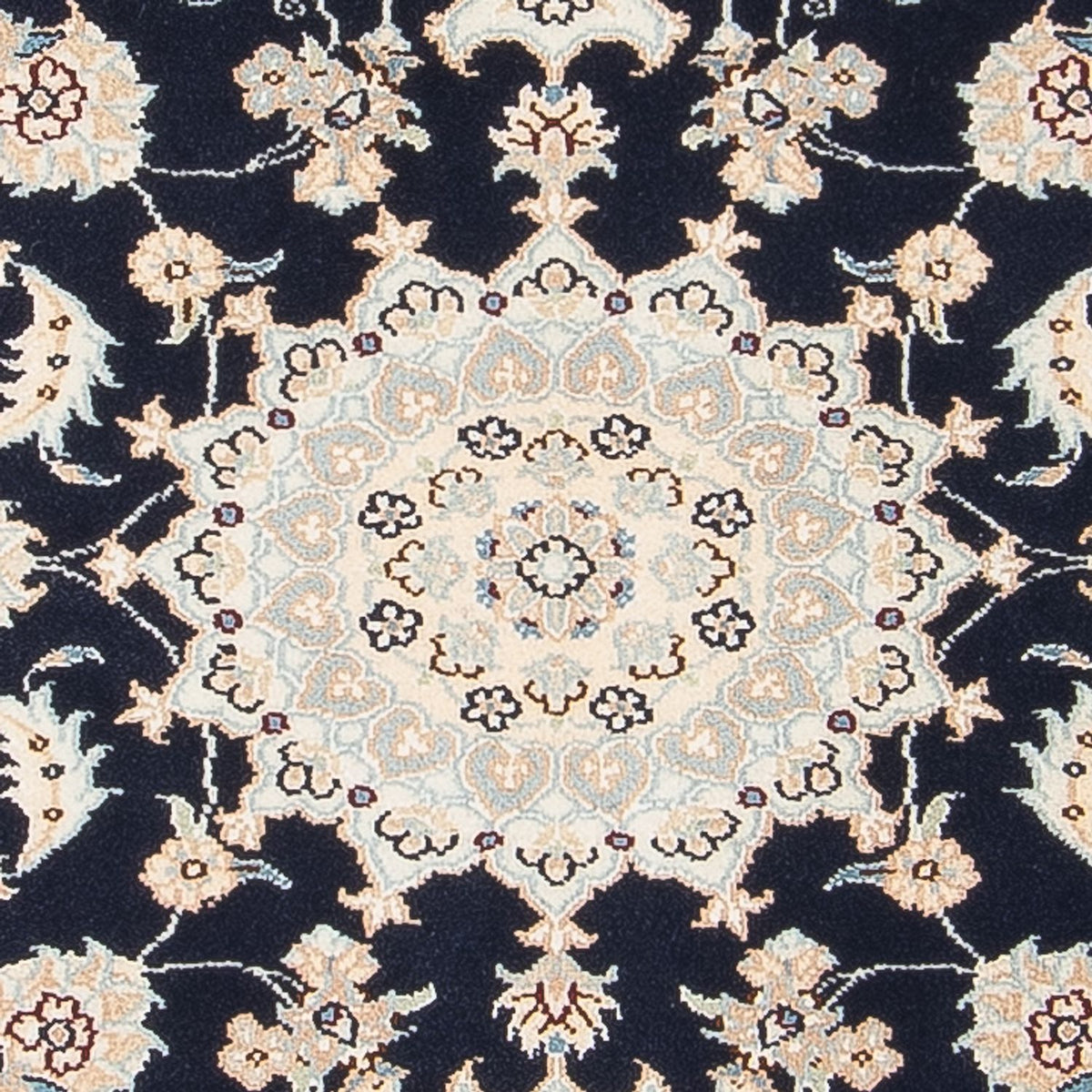 Tapis persan - Nain - Premium - 120 x 80 cm - bleu foncé