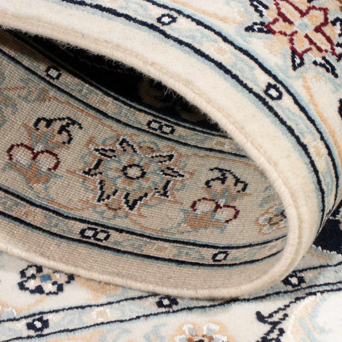 Tapis persan - Nain - Premium - 120 x 80 cm - bleu foncé