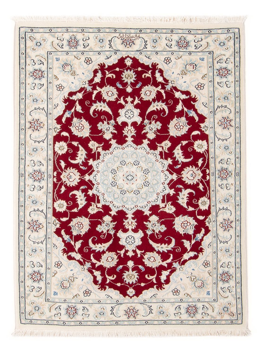 Tapis persan - Nain - Premium - 117 x 80 cm - rouge