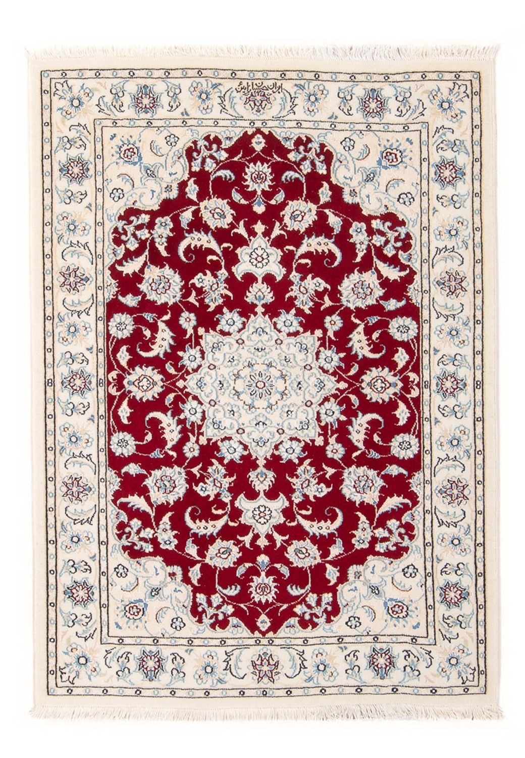 Tapis persan - Nain - Premium - 117 x 80 cm - rouge
