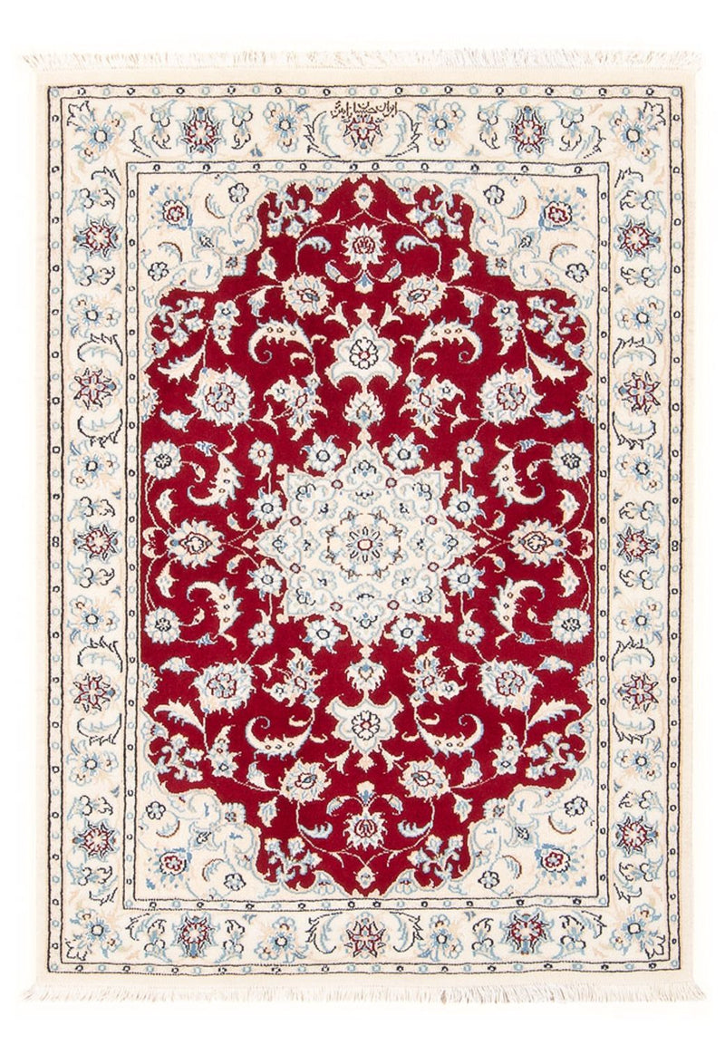 Tapis persan - Nain - Premium - 119 x 80 cm - rouge