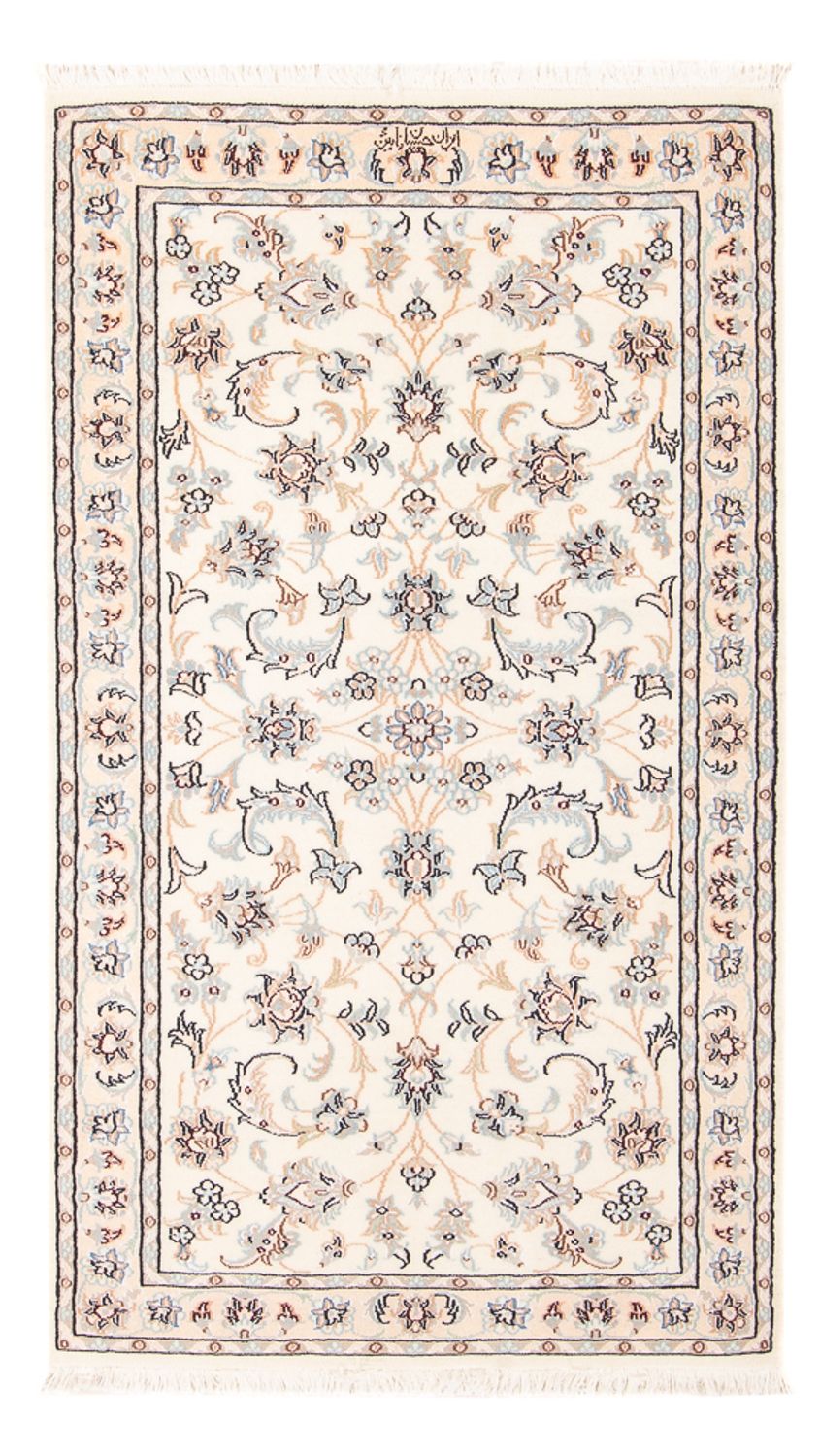 Tapis persan - Nain - Premium - 138 x 73 cm - crème