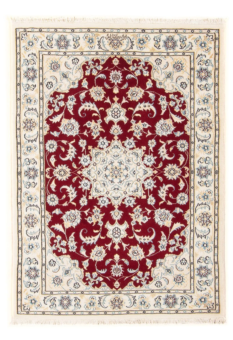 Perserteppich - Nain - Premium - 117 x 81 cm - rot