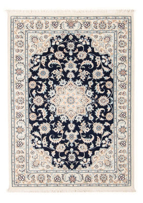 Tapis persan - Nain - Premium - 117 x 78 cm - bleu foncé