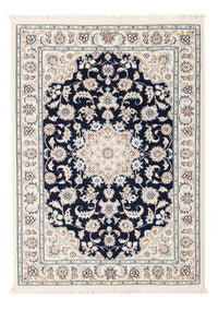 Tapis persan - Nain - Premium - 117 x 78 cm - bleu foncé