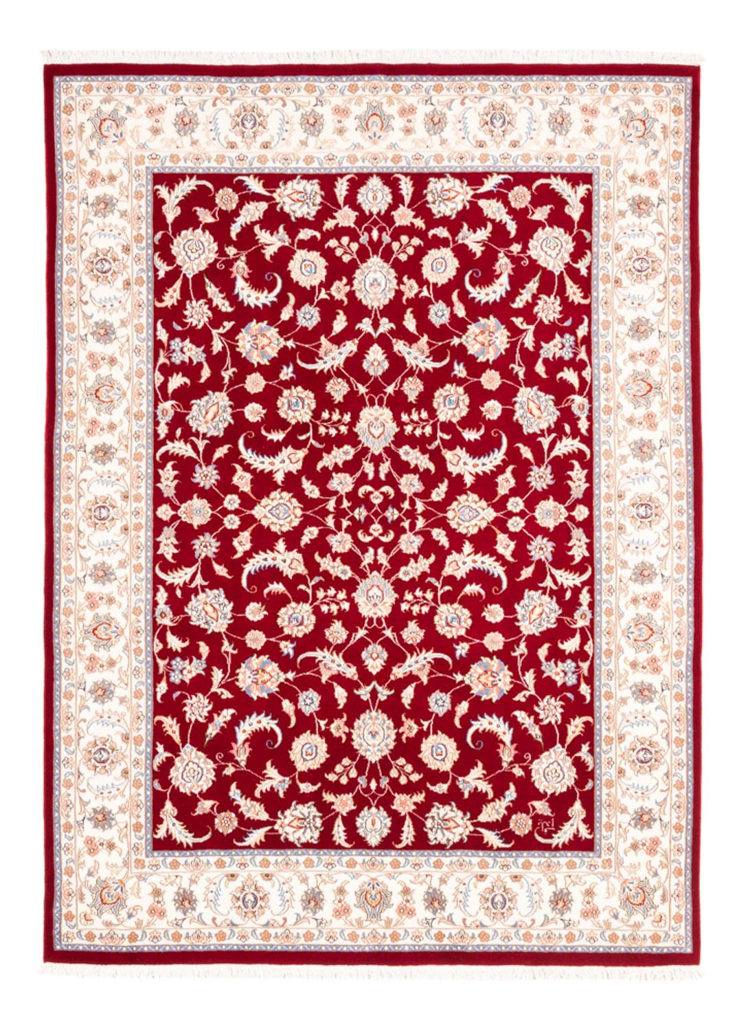 Tapis persan - Tabriz - 200 x 149 cm - rouge