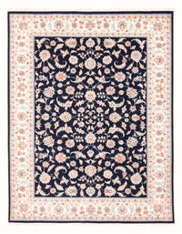 Tapis persan - Tabriz - Royal - 201 x 149 cm - bleu foncé