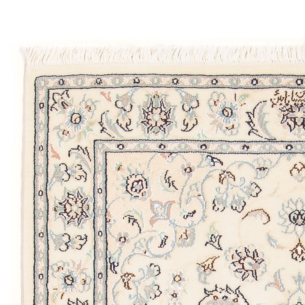 Tapis persan - Nain - Premium - 123 x 82 cm - crème